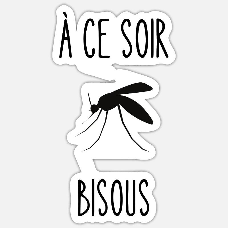 à ce soir bisous Sticker taille S (10 x 10 cm)