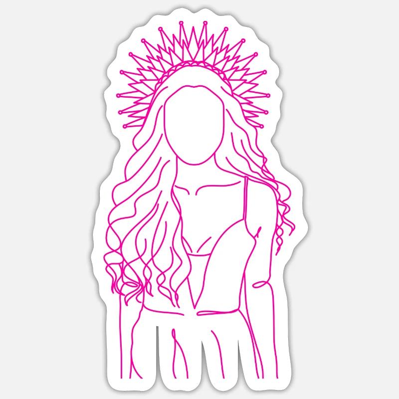 Doyenne - Sticker size S (10 x 10 cm) - white matte