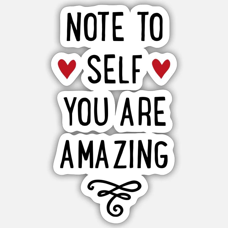 Motivation - Sticker taille S (10 x 10 cm) - blanc mat