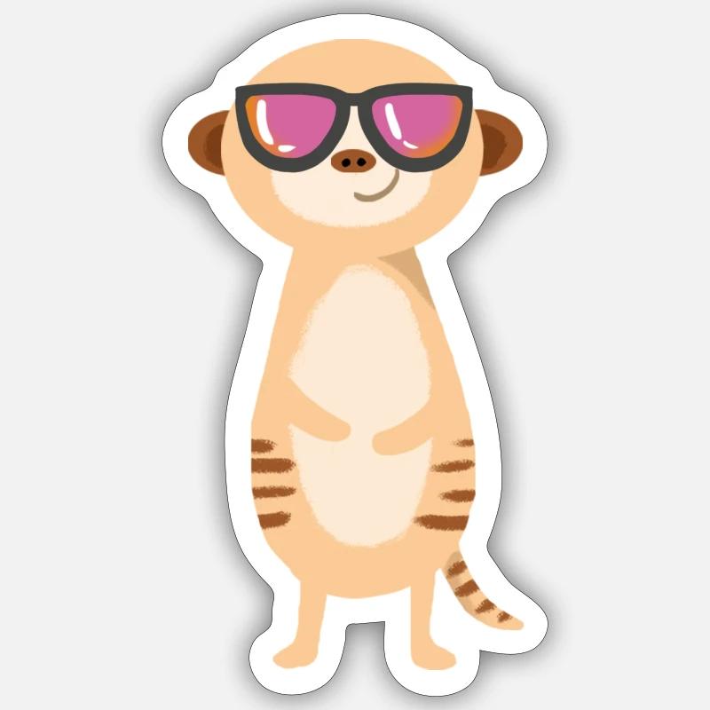 Cool Man Sticker size S (10 x 10 cm)