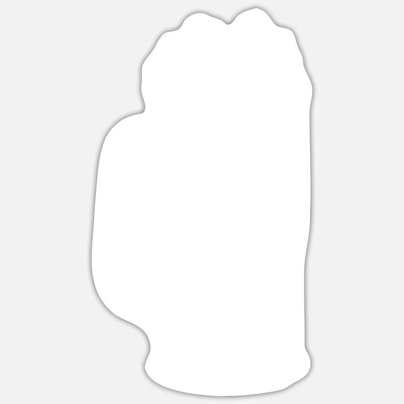 Bier - Berg - - Sticker Größe S (10 x 10 cm) - Mattweiß