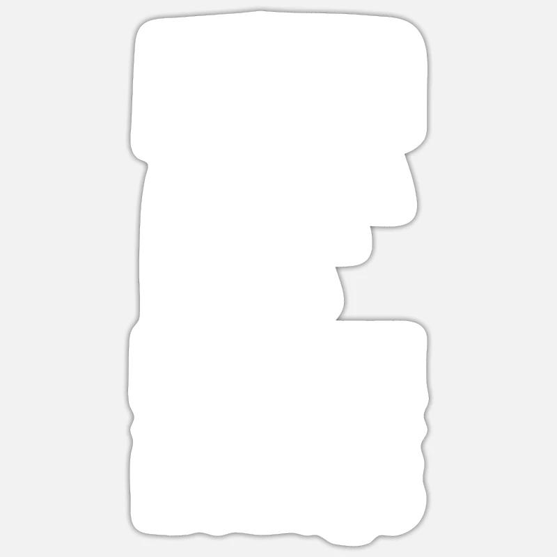 Liebe und Pferde Mädchen Kinder Geschenk - Sticker Größe S (10 x 10 cm) - Mattweiß