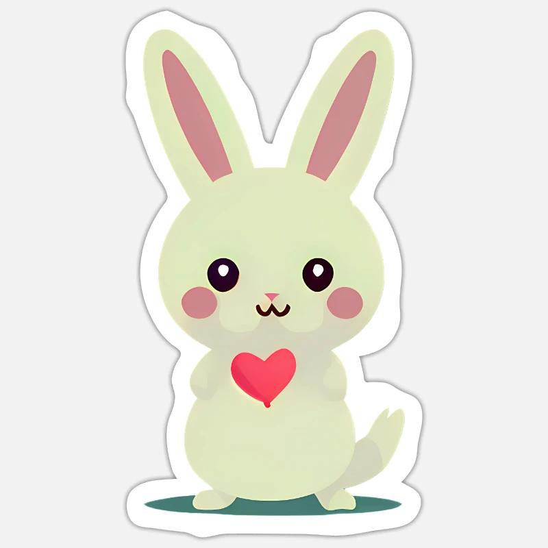 Rabbit Sticker size S (10 x 10 cm)