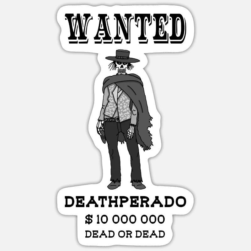 Cowboy from Hell - Sticker size S (10 x 10 cm) - white matte