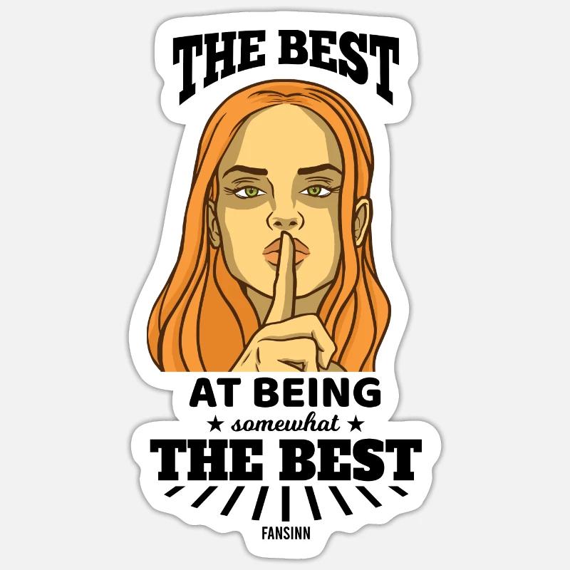 die beste - Sticker Größe S (10 x 10 cm) - Mattweiß