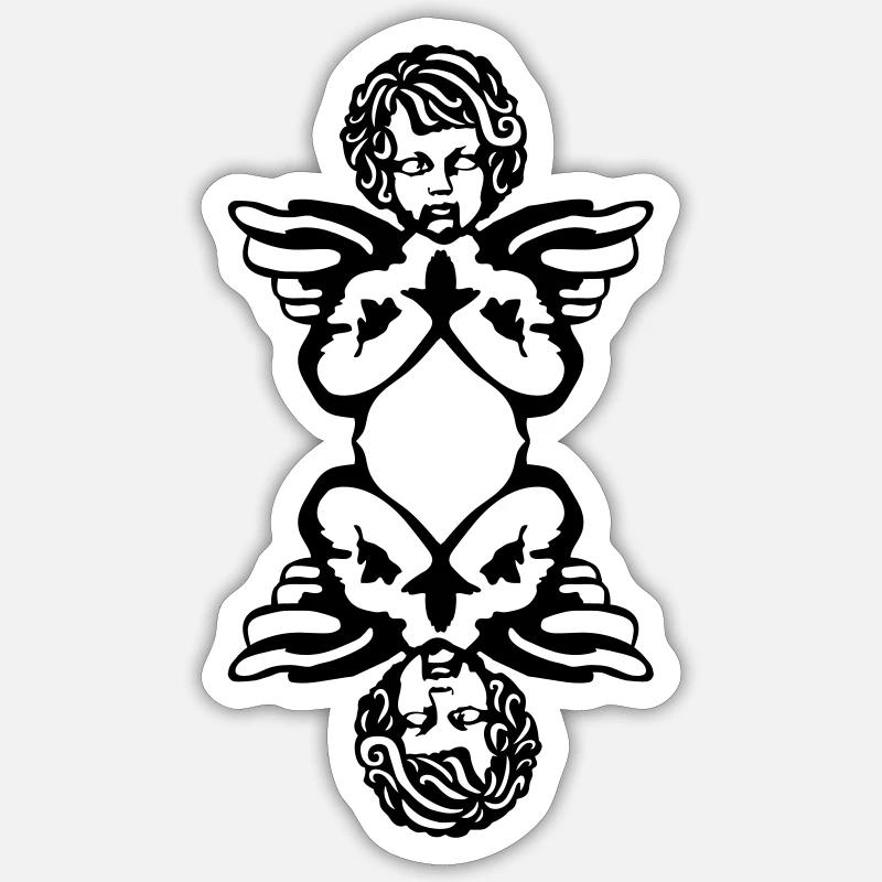 Ange Sticker taille S (10 x 10 cm)