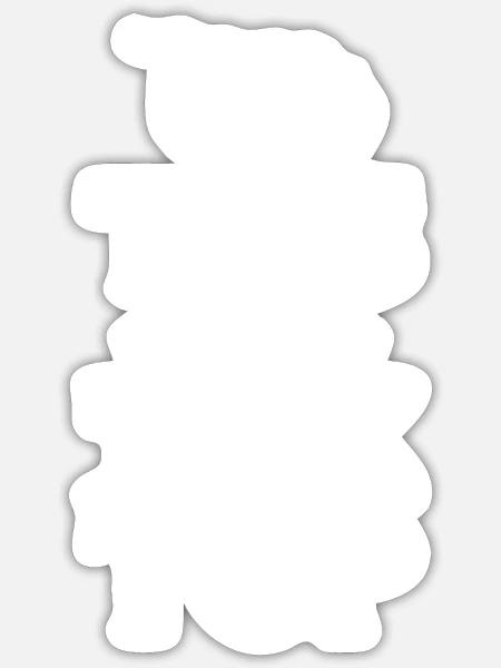 Kampfpanzer Kampf Panzerung - Sticker Größe S (10 x 10 cm) - Mattweiß