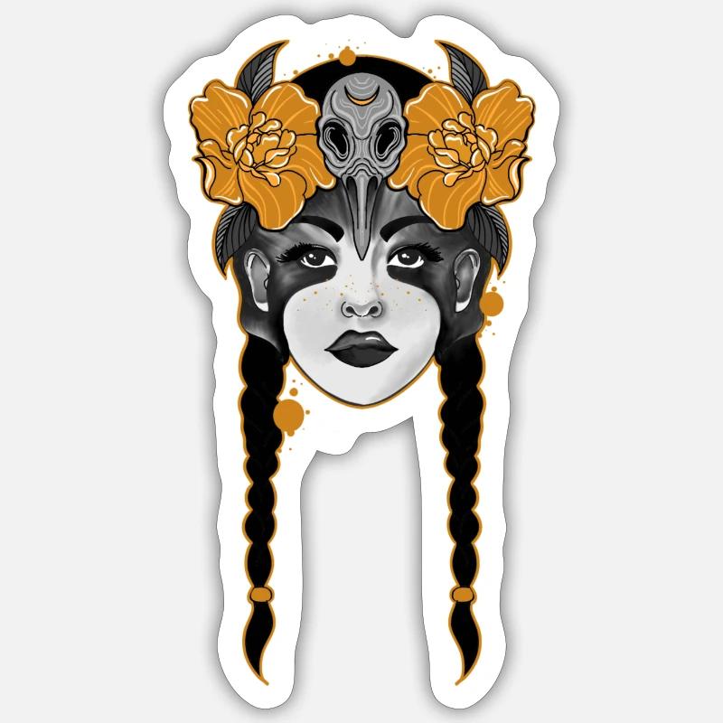 Combattant - Sticker taille S (10 x 10 cm) - blanc mat
