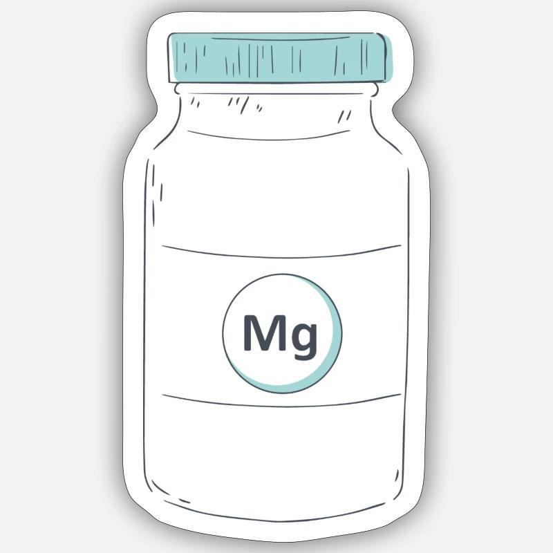 Complément alimentaire protéine de magnésium Sticker taille S (10 x 10 cm)