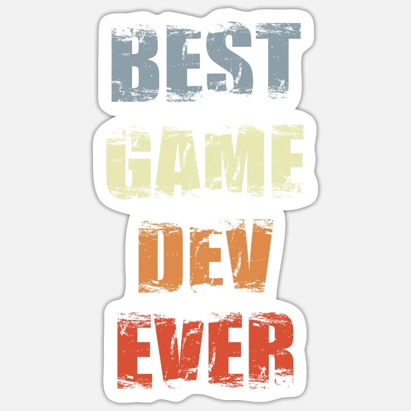 Motivation game development Sticker size S (10 x 10 cm)