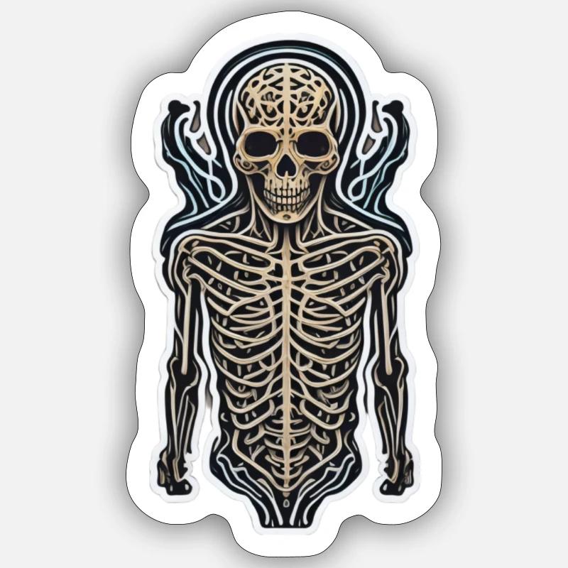 Skeleton Sticker size S (10 x 10 cm)