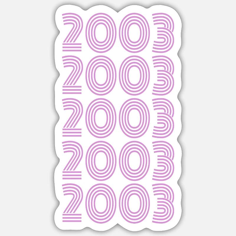 Fête 2003 Sticker taille S (10 x 10 cm)