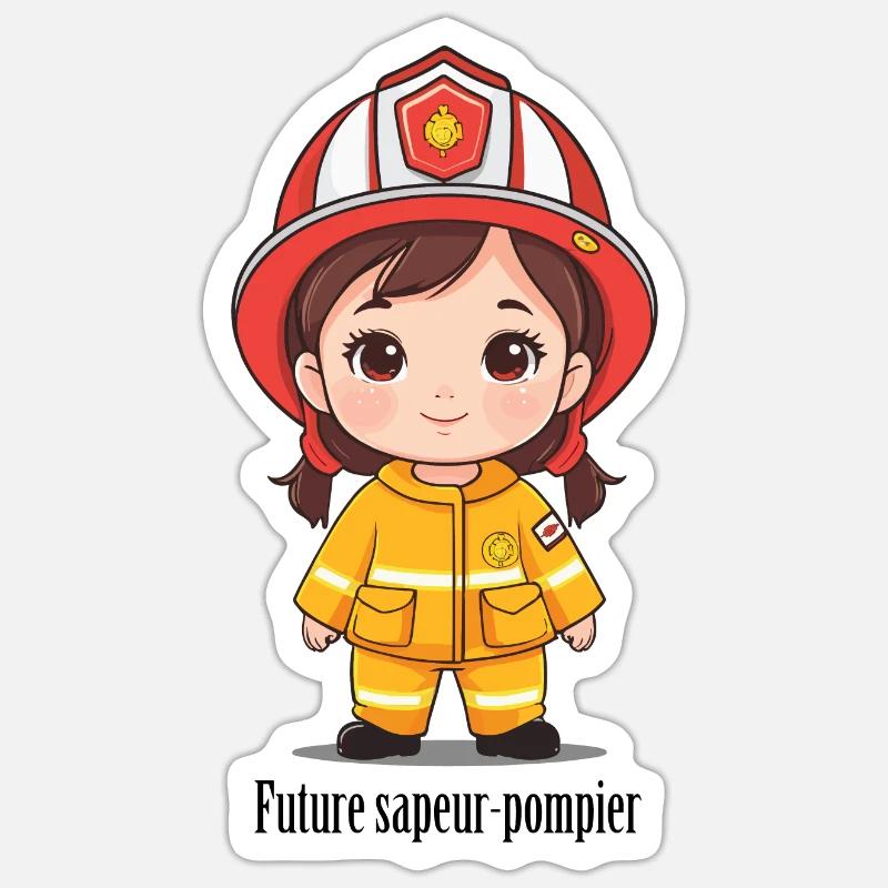 Future Firefighter Sticker size S (10 x 10 cm)