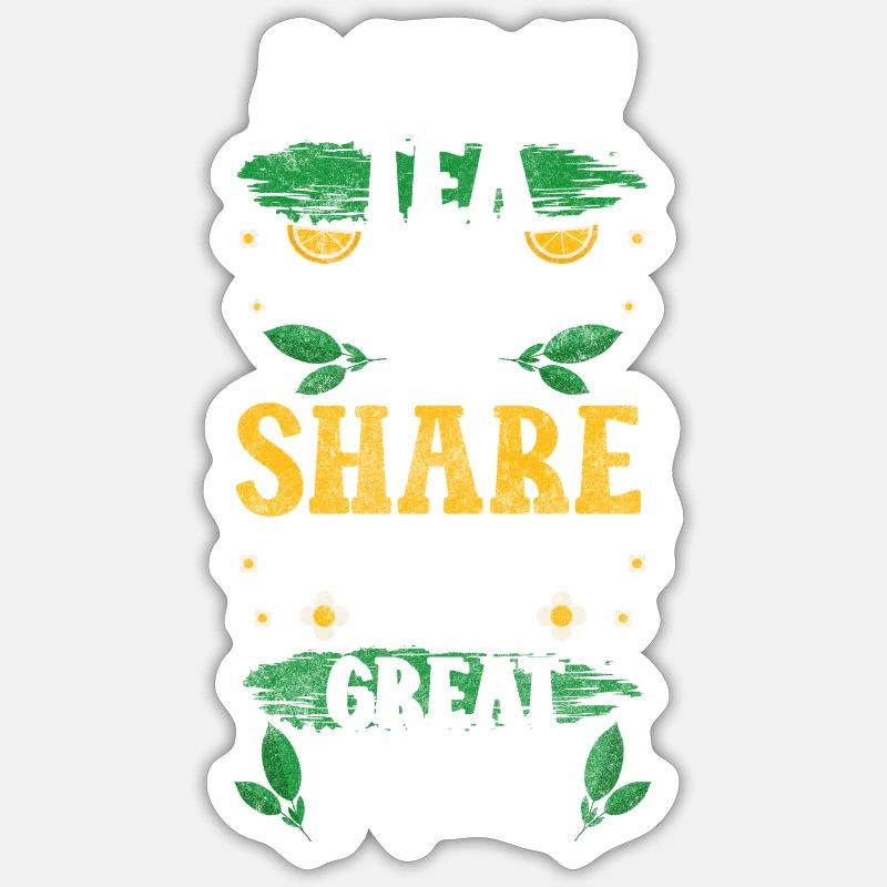 Tea Drinker Cozy Drink - Sticker size S (10 x 10 cm) - white matte