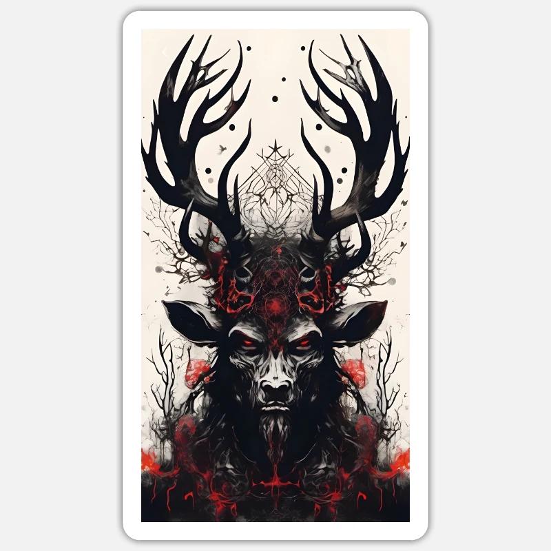 Bouc Sticker taille S (10 x 10 cm)
