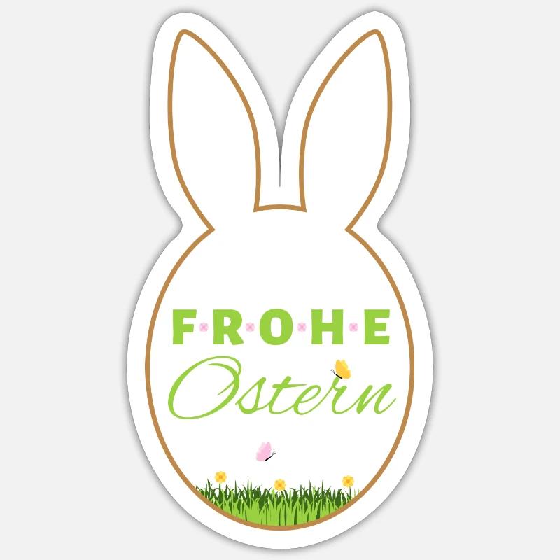 Happy Easter - Sticker size S (10 x 10 cm) - white matte