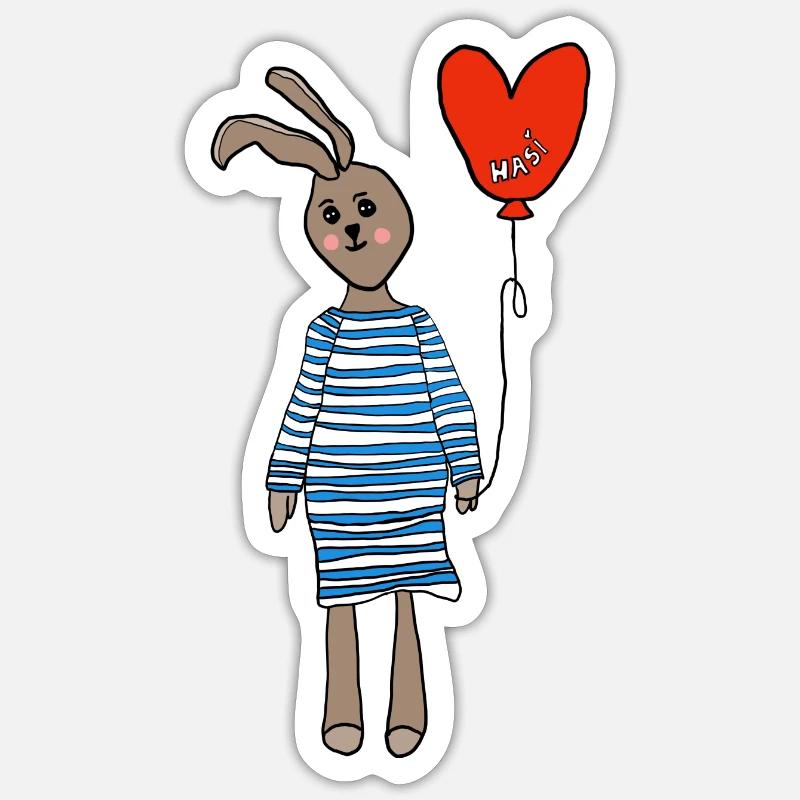 Ostern - Sticker Größe S (10 x 10 cm) - Mattweiß