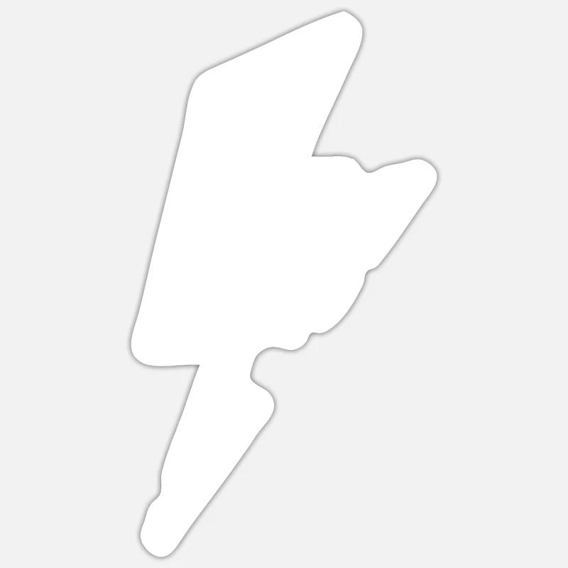 Flashed - Sticker size S (10 x 10 cm) - white matte