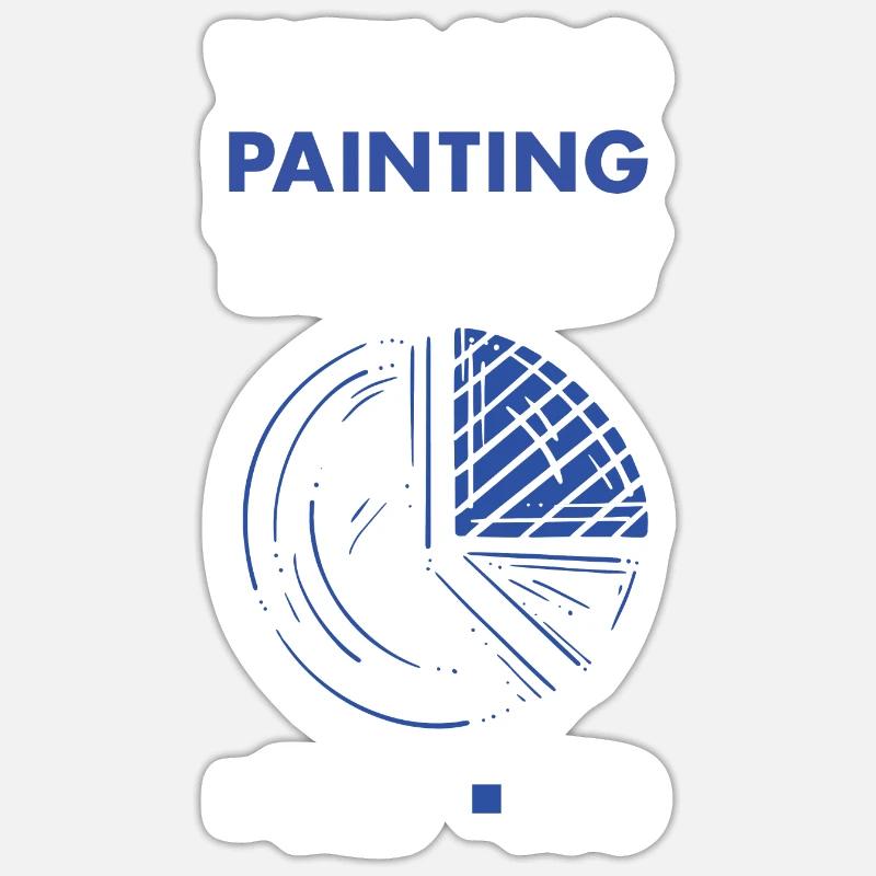 Painter Will I Dance Today Sticker size S (10 x 10 cm)