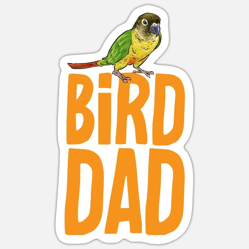 Perruche Molina Perroquet Perruche oiseau - Sticker taille S (10 x 10 cm) - blanc mat