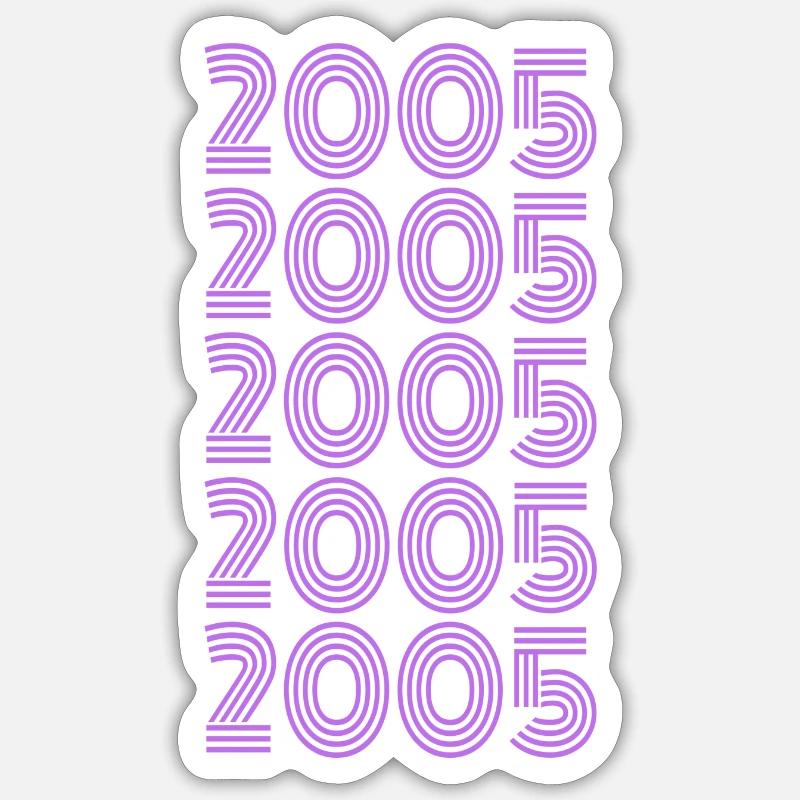 2005 - Sticker Größe S (10 x 10 cm) - Mattweiß
