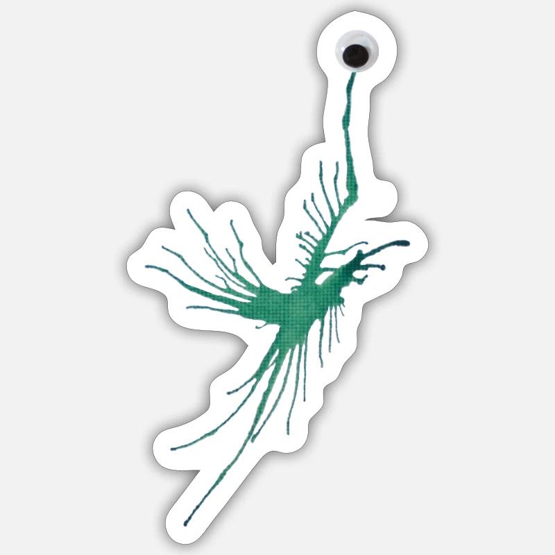 MONSTRUMMS Nr. 12 - Sticker Größe S (10 x 10 cm) - Mattweiß