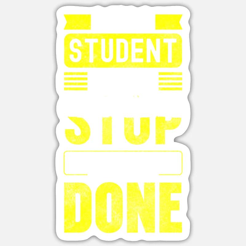 Student Uni Future Lecturer Sticker size S (10 x 10 cm)