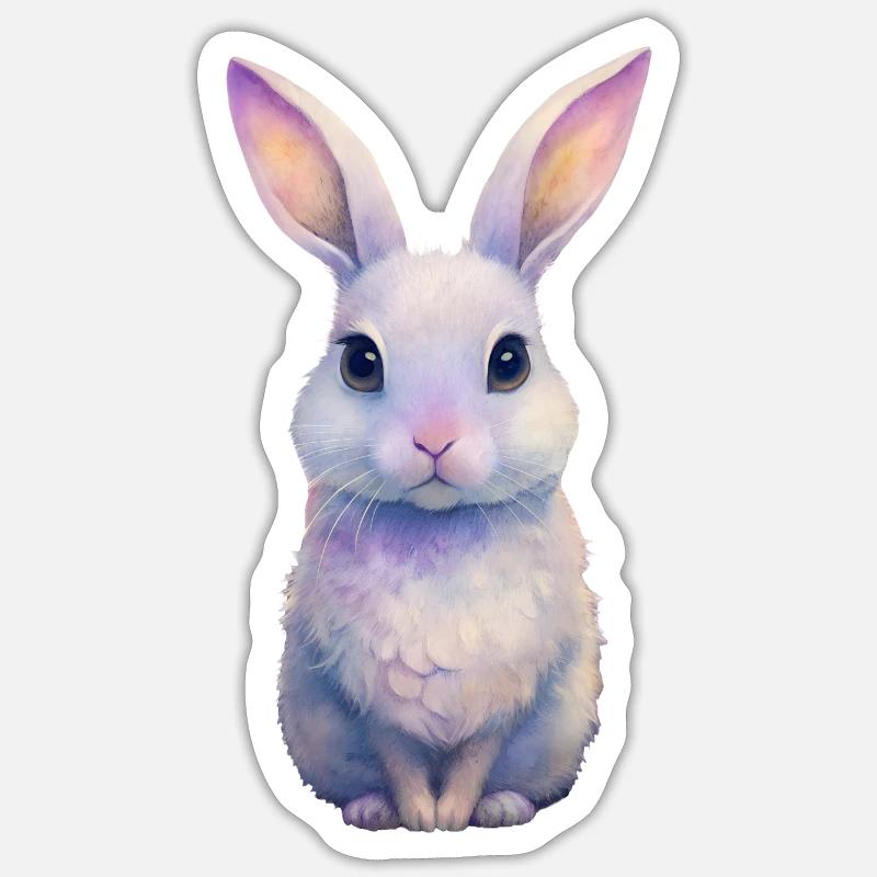 Cuterabbitrabbit - Sticker size S (10 x 10 cm) - white matte