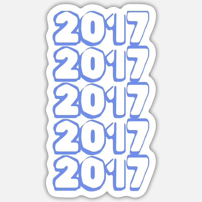 2017 - Sticker Größe S (10 x 10 cm) - Mattweiß