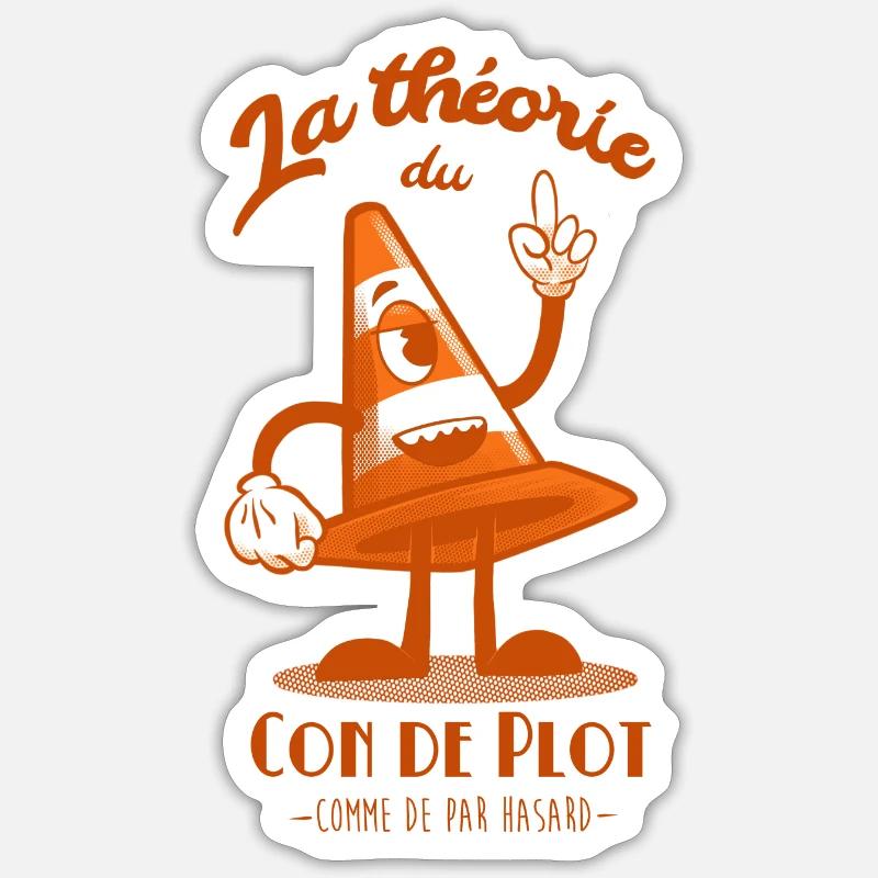 La théorie du con de plot Sticker taille S (10 x 10 cm)