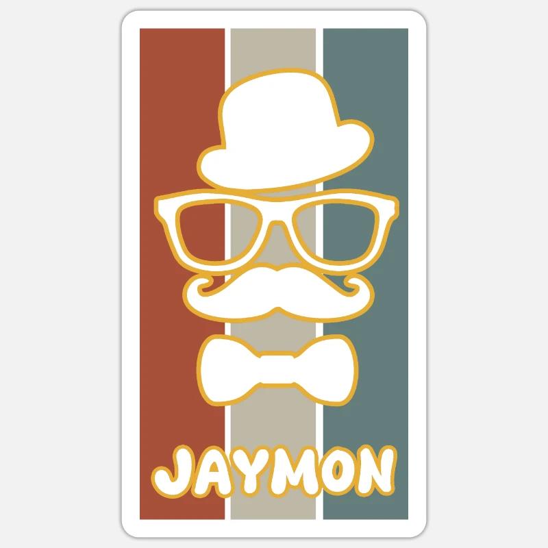Jaymon - Sticker taille S (10 x 10 cm) - blanc mat
