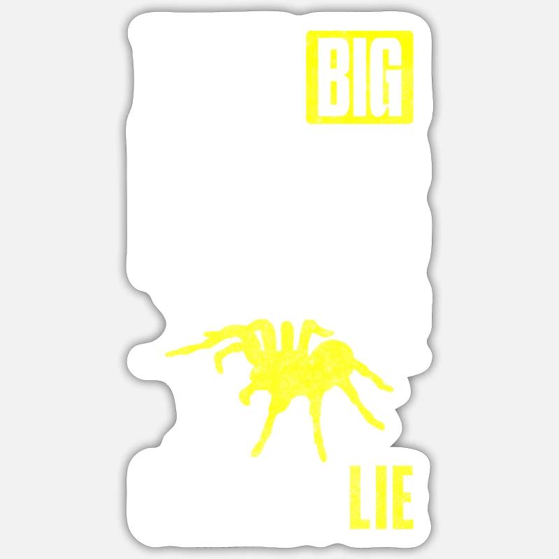 Arachnides en toile d’araignée - Sticker taille S (10 x 10 cm) - blanc mat