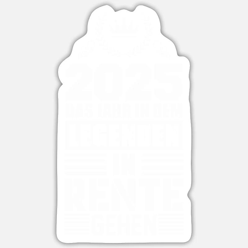 Pension 2025 Legends - Sticker size S (10 x 10 cm) - white matte