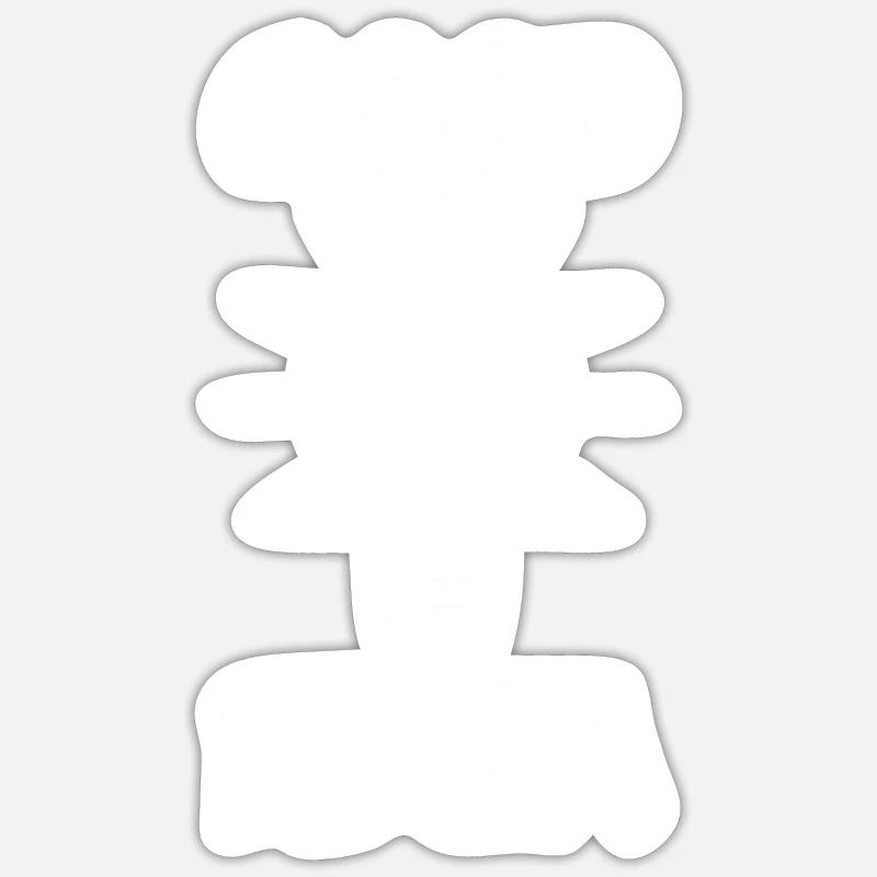 La bonne idée (blanc) - Sticker taille S (10 x 10 cm) - blanc mat