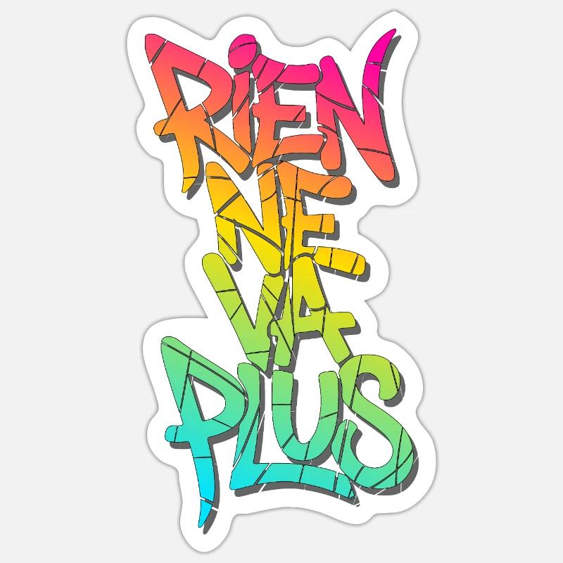 Rien ne va plus - Sticker Größe S (10 x 10 cm) - Mattweiß
