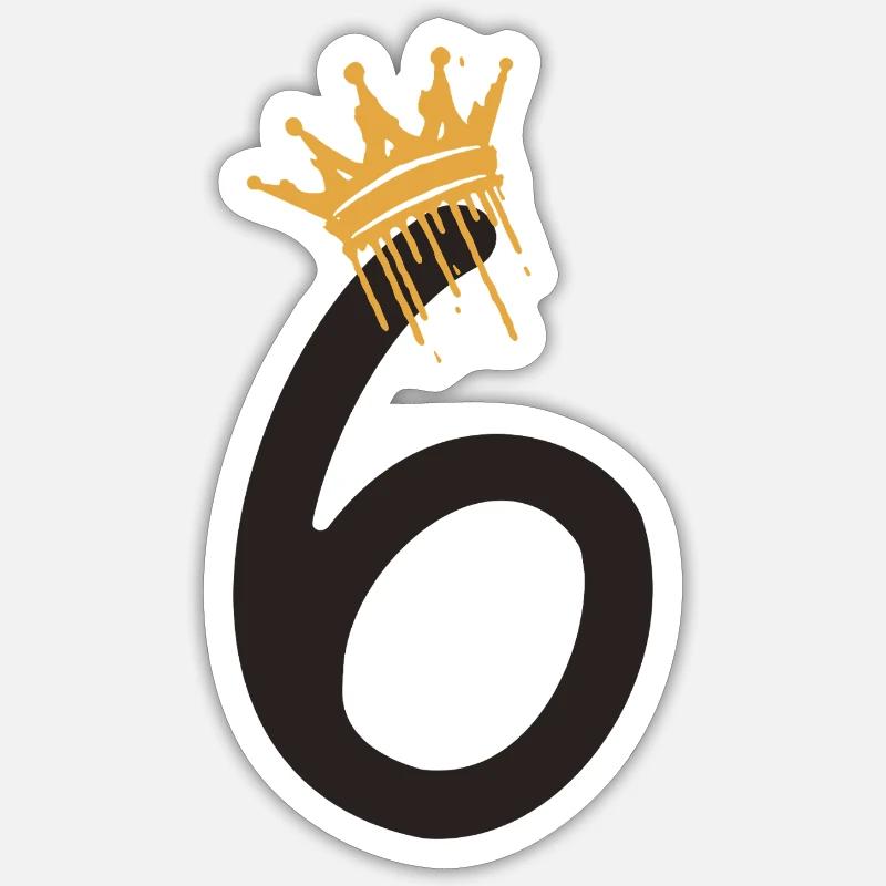 6 - Sticker taille S (10 x 10 cm) - blanc mat