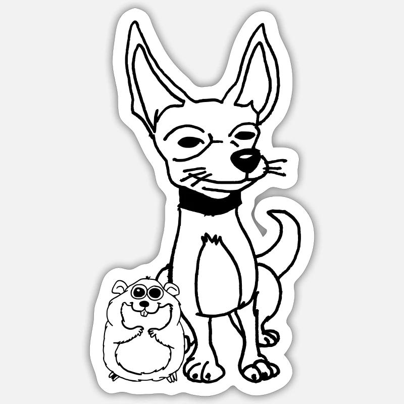 Design abstrait fluide coloré Sticker taille S (10 x 10 cm)