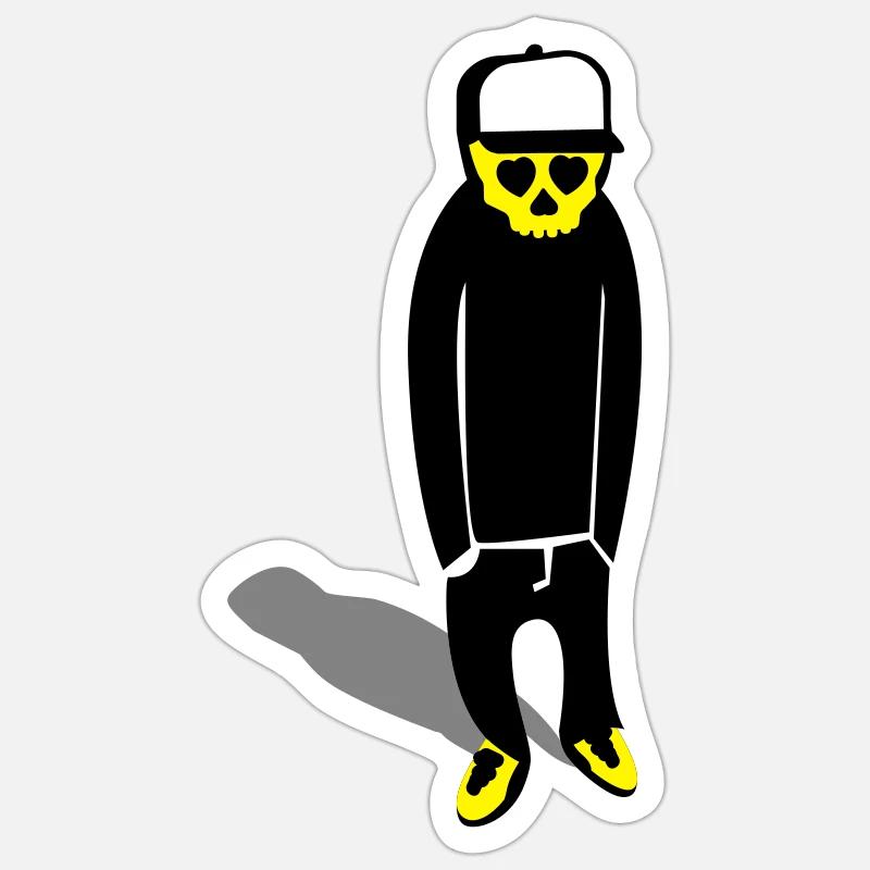 emo - Sticker size S (10 x 10 cm) - white matte