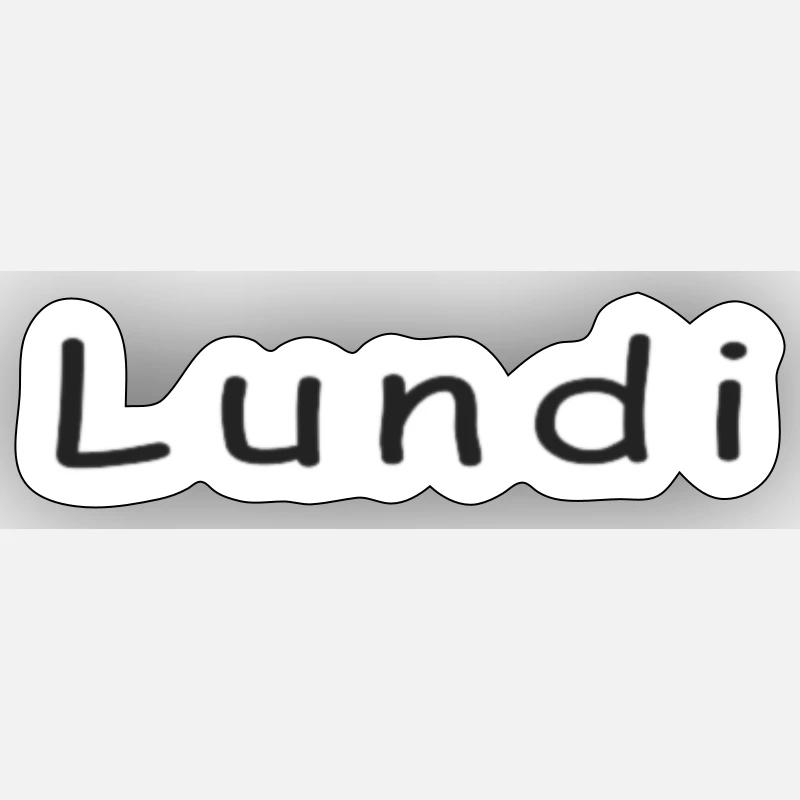 lundi Sticker taille S (10 x 10 cm)