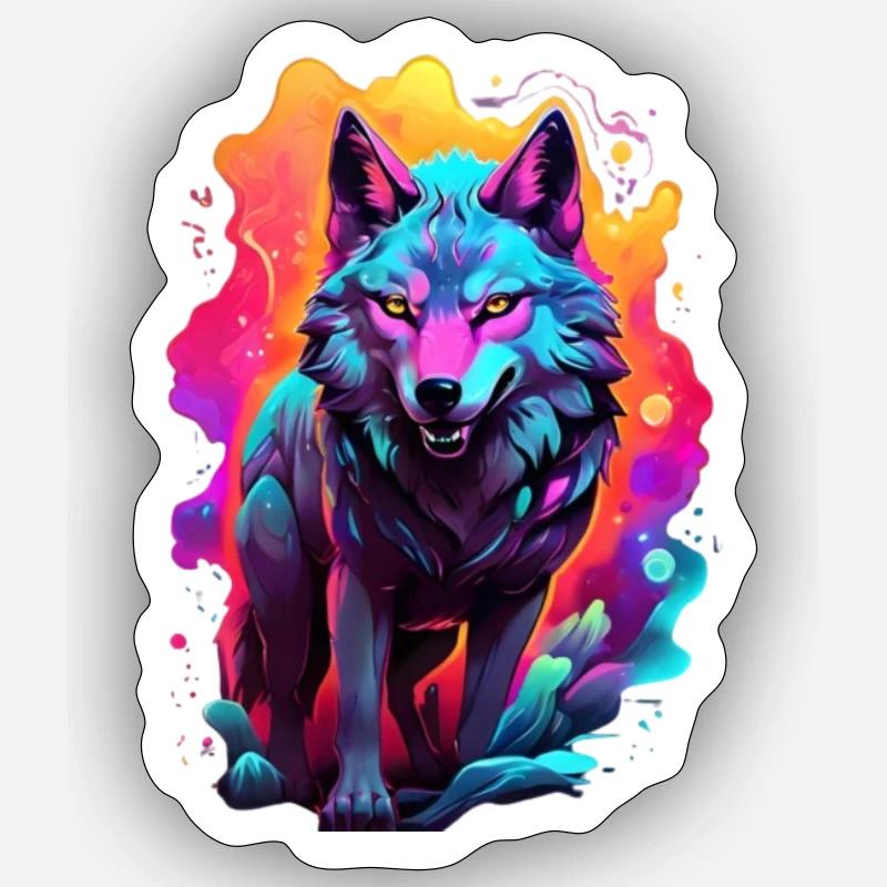 Alpha céleste - Sticker taille S (10 x 10 cm) - blanc mat