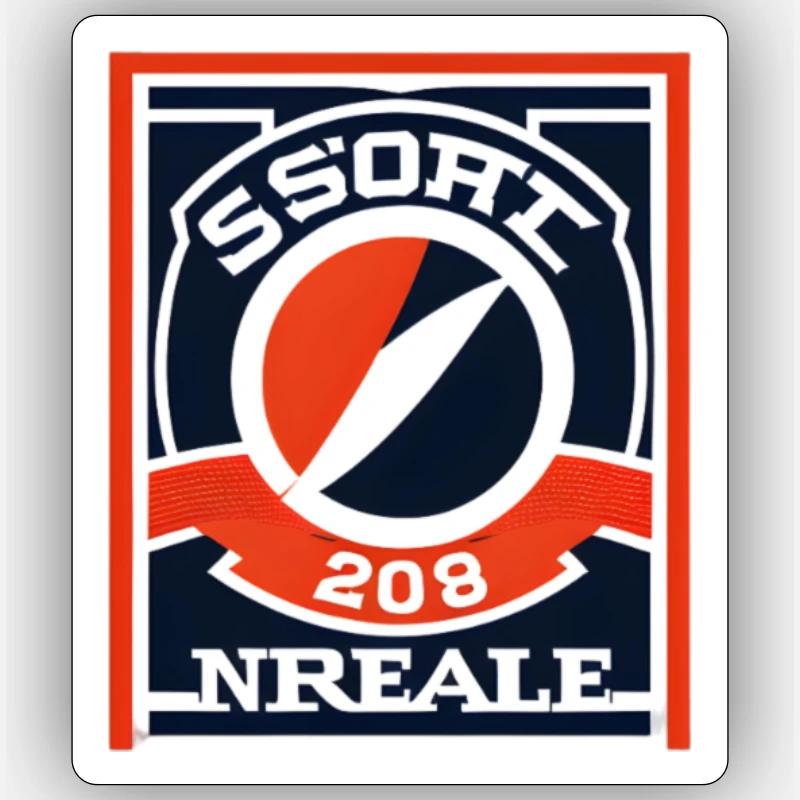 Baseball #2 - Sticker taille S (10 x 10 cm) - blanc mat