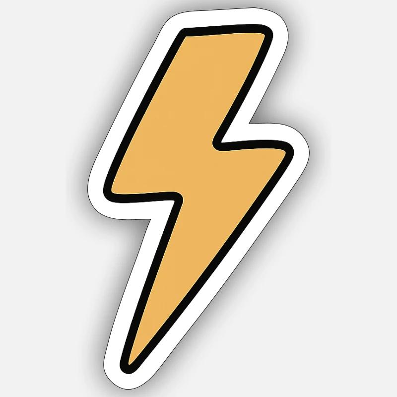 Blitz Sticker Größe S (10 x 10 cm)