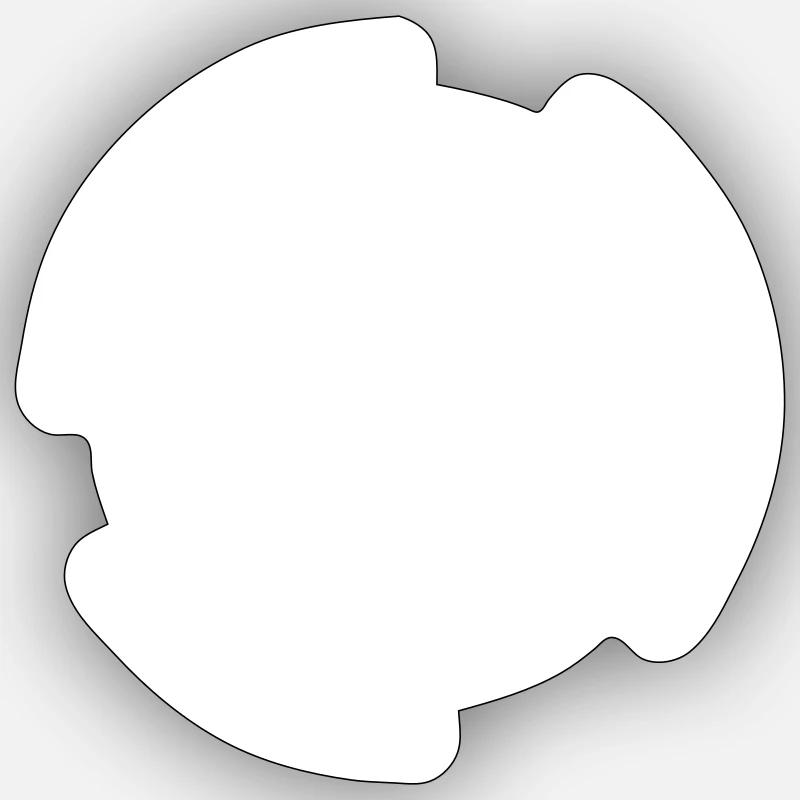 Bague - Sticker taille S (10 x 10 cm) - blanc mat