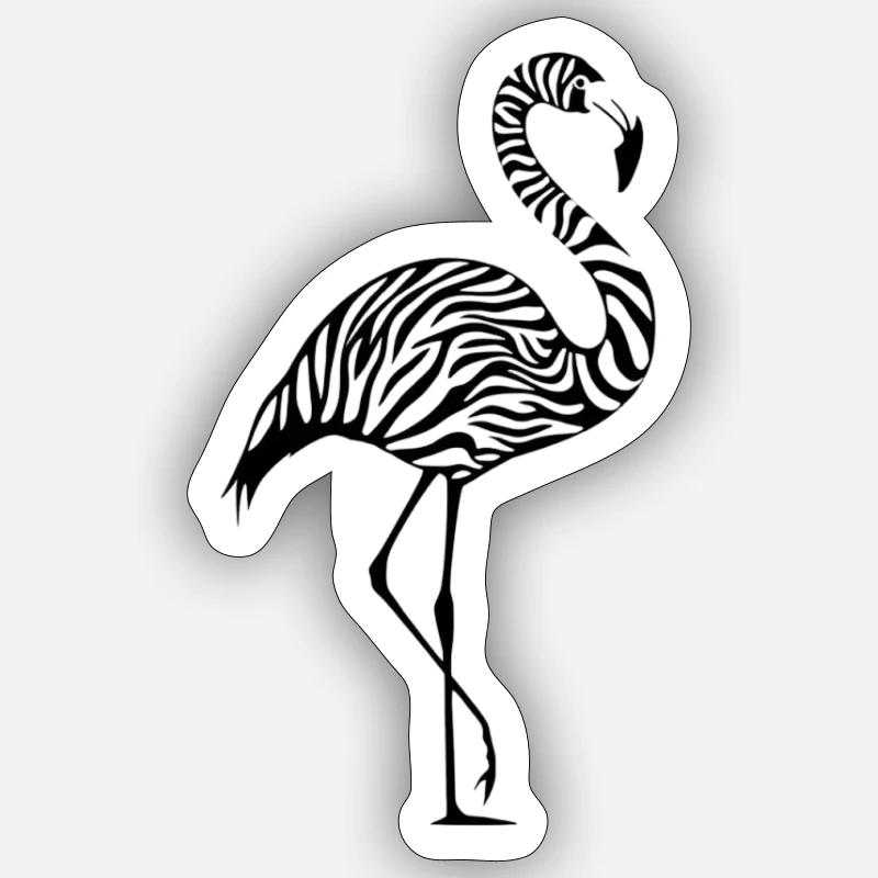 Flamingo Sticker Größe S (10 x 10 cm)