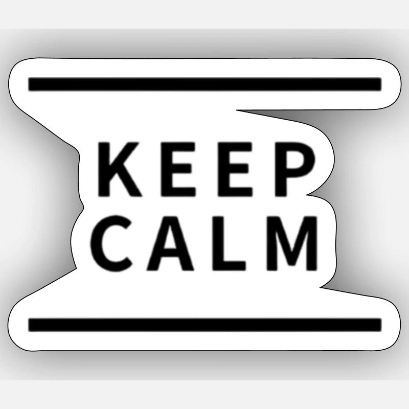 Keep calm - Sticker size S (10 x 10 cm) - white matte