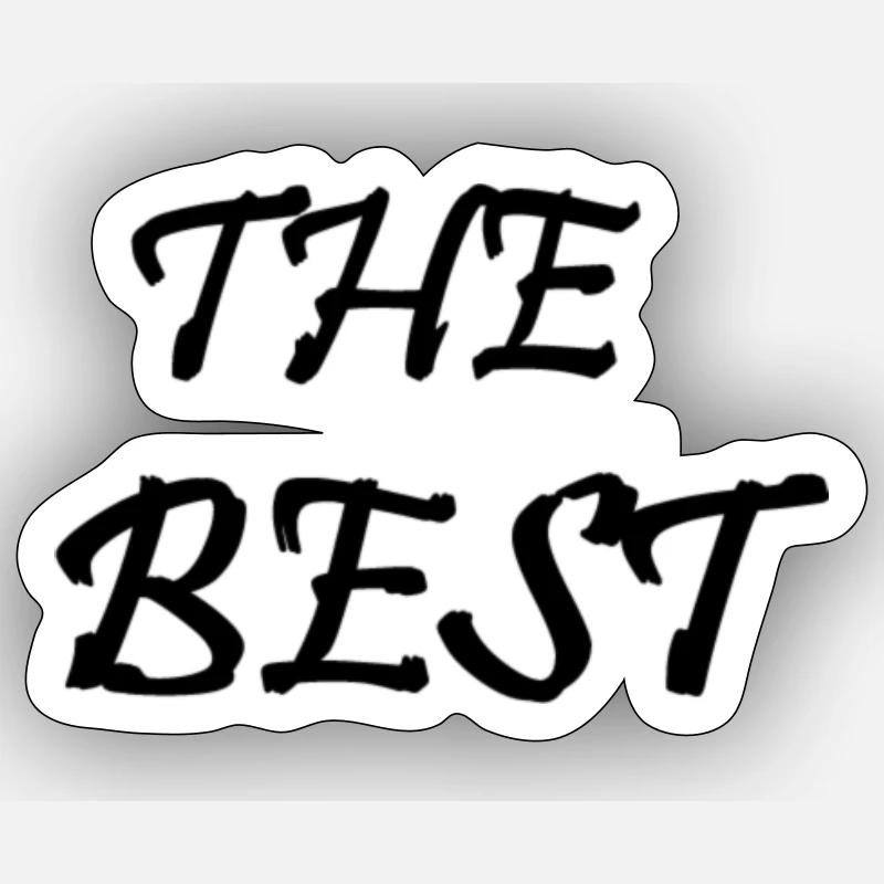 THE BEST Customizable - Sticker size S (10 x 10 cm) - white matte