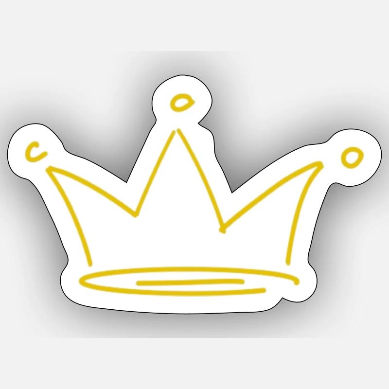 King Sticker Größe S (10 x 10 cm)
