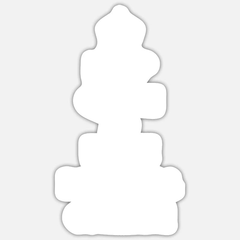 Ham & cheese / bacon & cheese - Sticker size S (10 x 10 cm) - white matte
