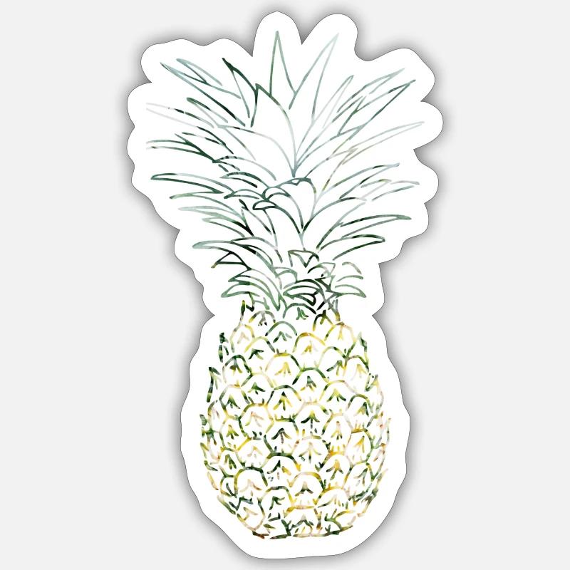 pineapple Sticker size S (10 x 10 cm)