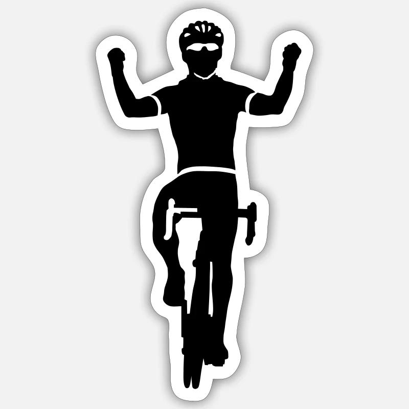Rennrad - Sticker size S (10 x 10 cm) - white matte